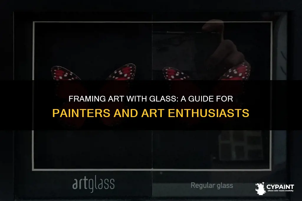 can you put glass in frame for painting