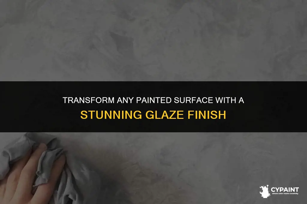 can you put glaze on any painted surface