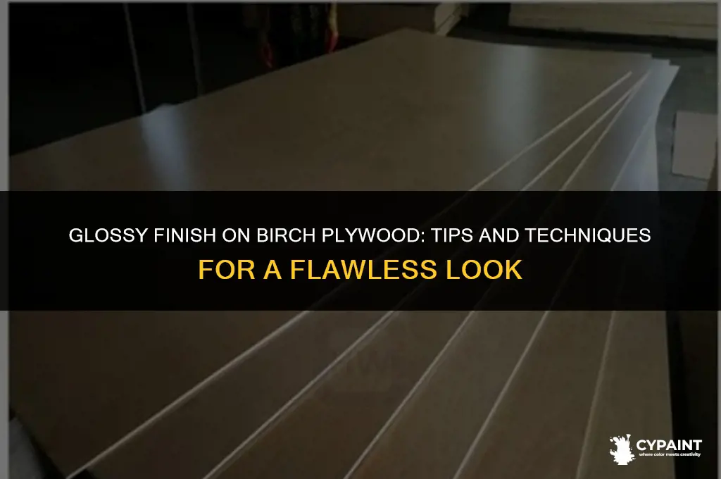 can you put gloss paint on birch plywood