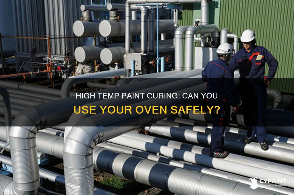 can you put high temp paint in oven to cure