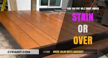 Kilz Paint: Under or Over Stain?