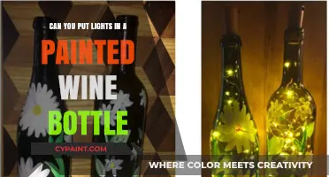 How to Light Up Your Painted Wine Bottles