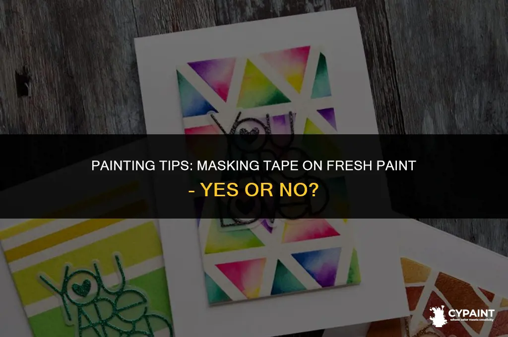 can you put masking tape on fresh paint