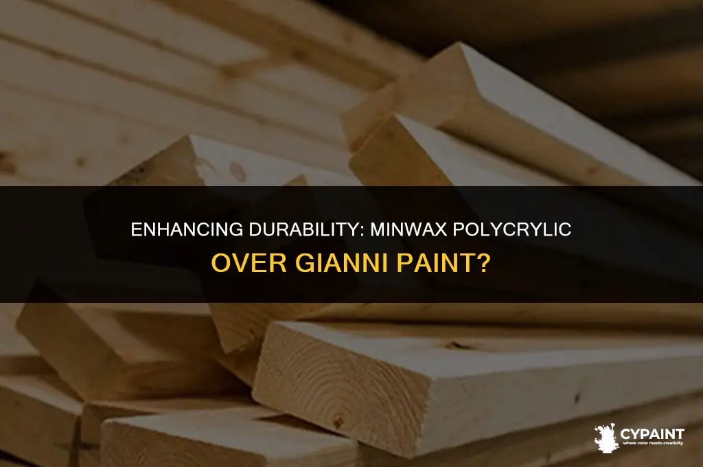 can you put minwax polycrylic over gianni paint