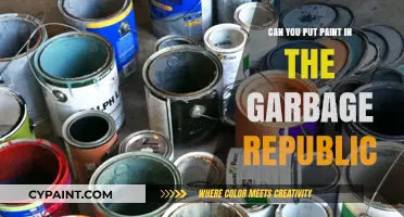Eco-Friendly Disposal: Can You Put Paint in the Garbage Republic?