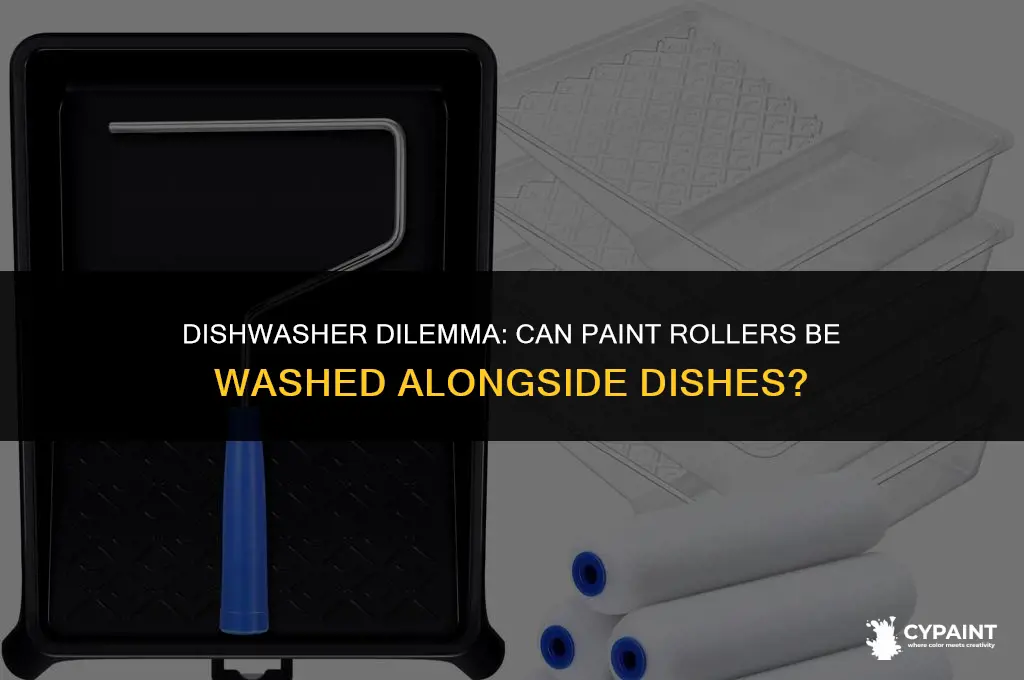 can you put paint rollers in the dishwasher