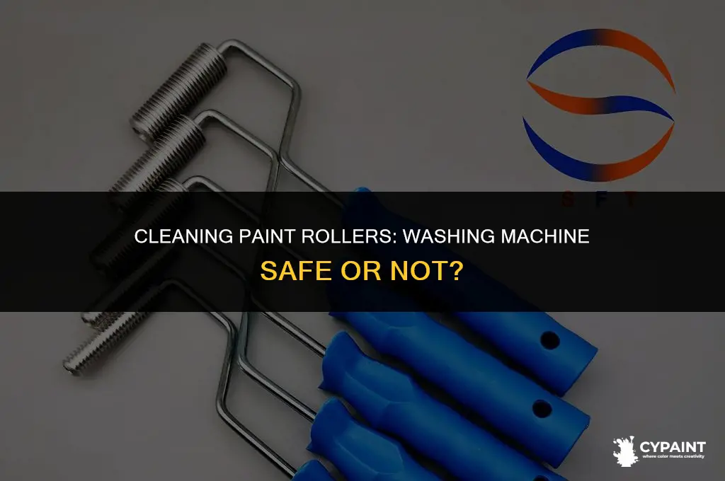can you put paint rollers in washing machine