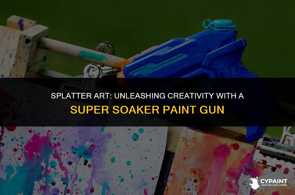 can you put paint through a super soaker