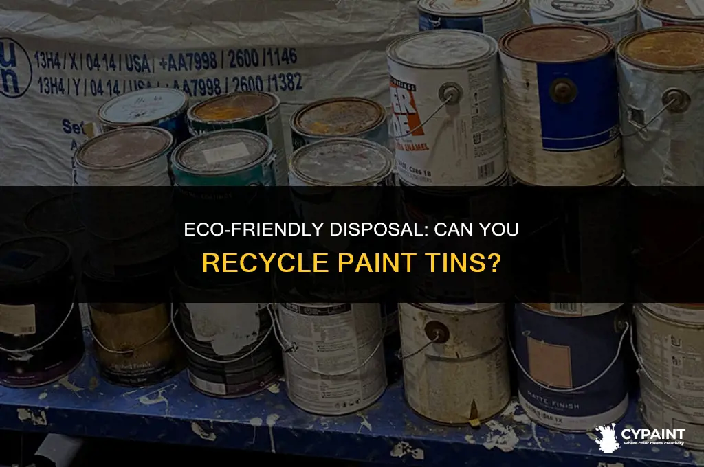 can you put paint tins in recycling bin