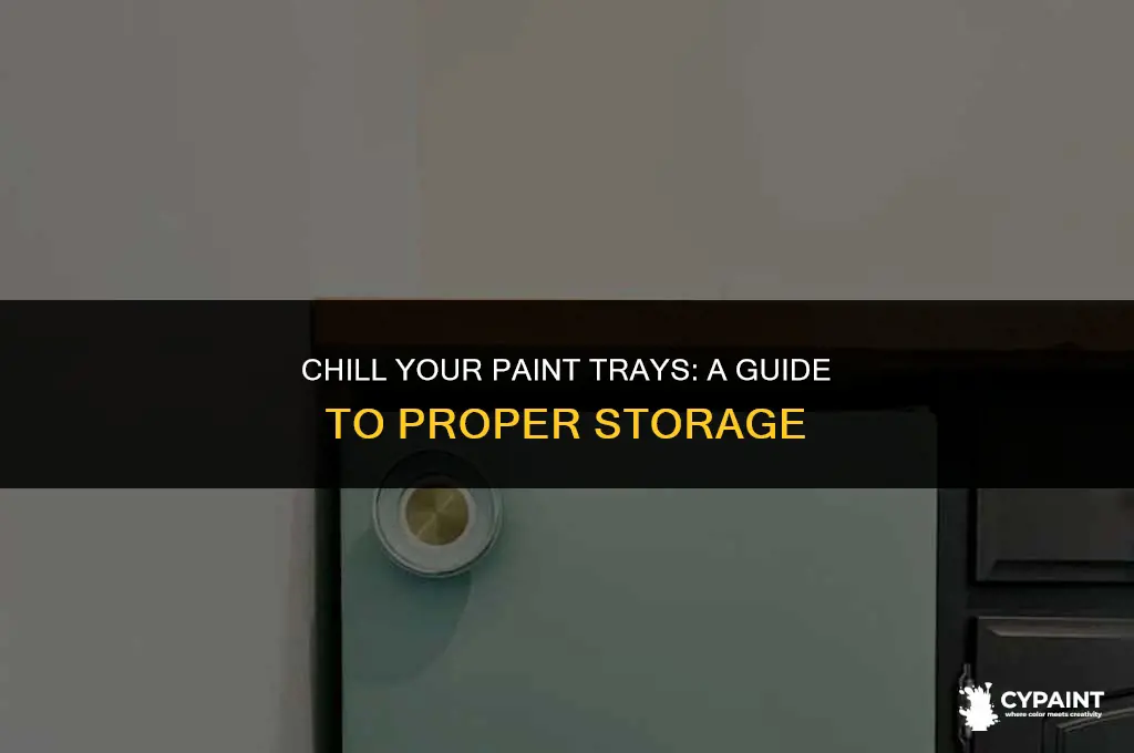 can you put paint trays in the fridge