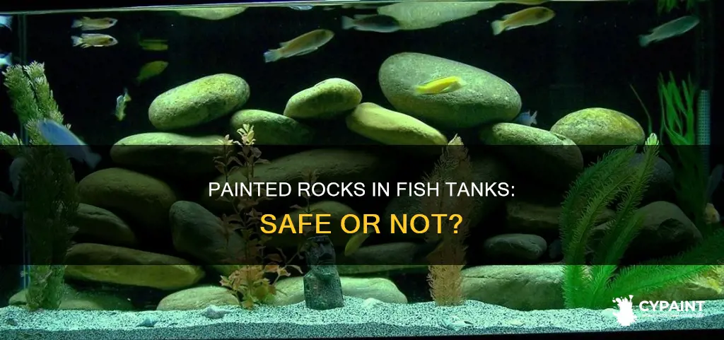 can you put painted rocks in a fish tank