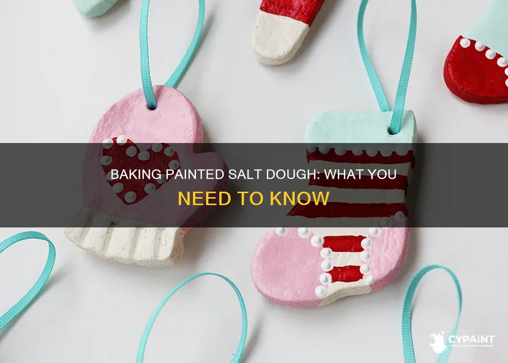 can you put painted salt dough in the oven