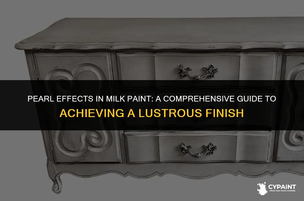 can you put pearl effects into milk paint
