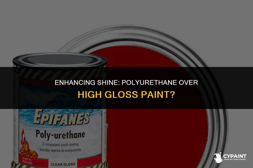 can you put polyurethane over high gloss paint