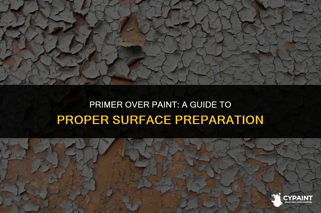 can you put primer on top of paint