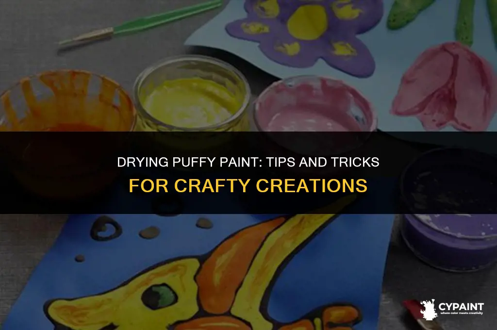 can you put puffy paint in the dryer