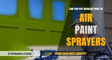 Spraying Regular Paint: Air Paint Sprayers' Performance