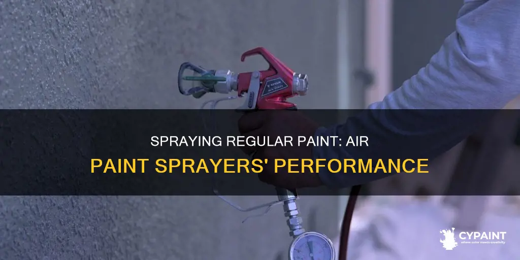 can you put regular paint in air paint sprayers