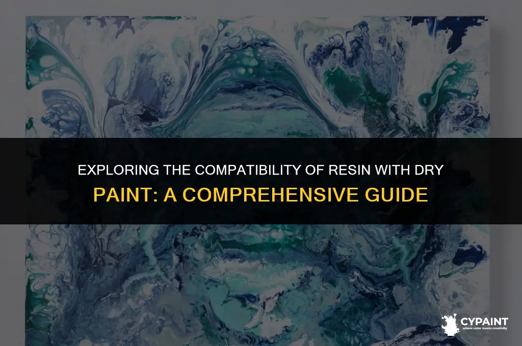 can you put resin on a dry paint