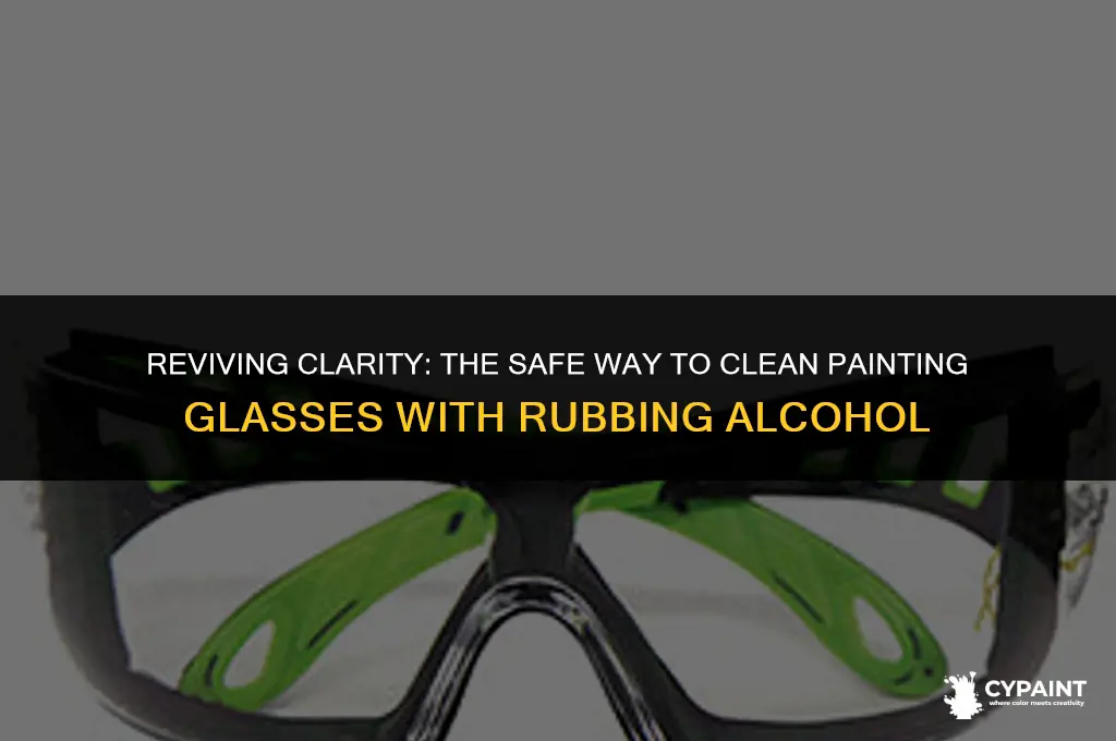 can you put rubbing alcohol on painting glasses