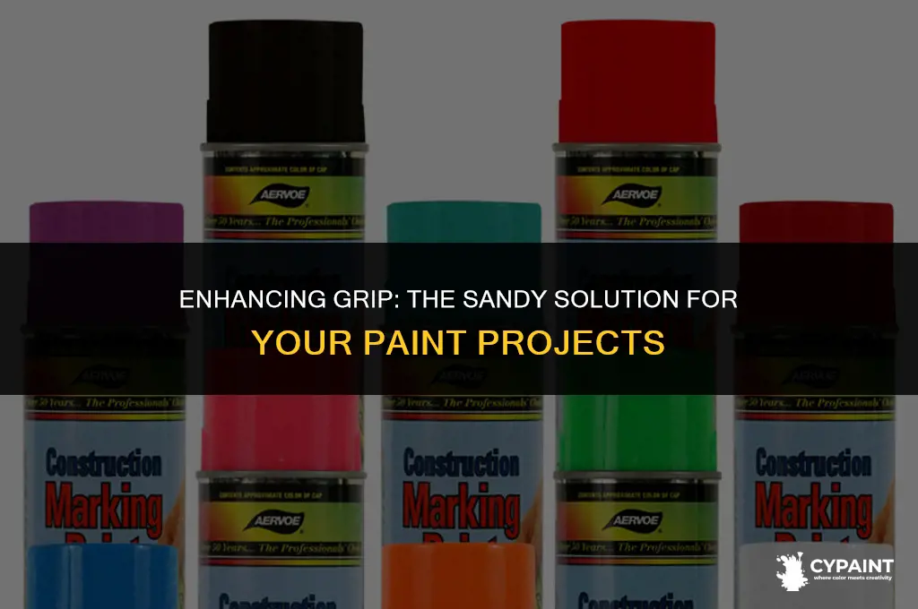 can you put sand in paint for grip