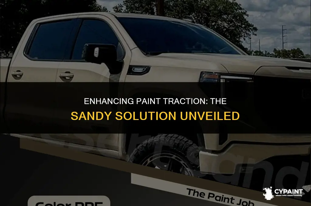 can you put sand in paint for traction