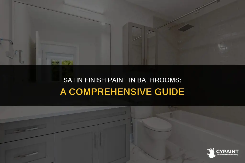 can you put satin finish paint in bathroom