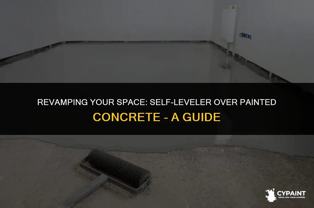 can you put self leveler over painted concrete