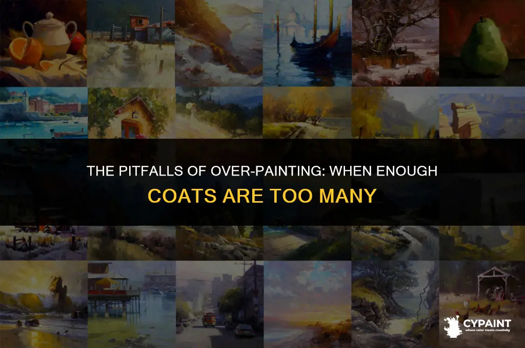 can you put too many coats of paint