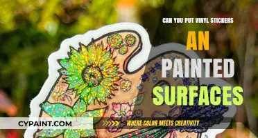 Adhesive Artistry: Vinyl Stickers on Painted Surfaces