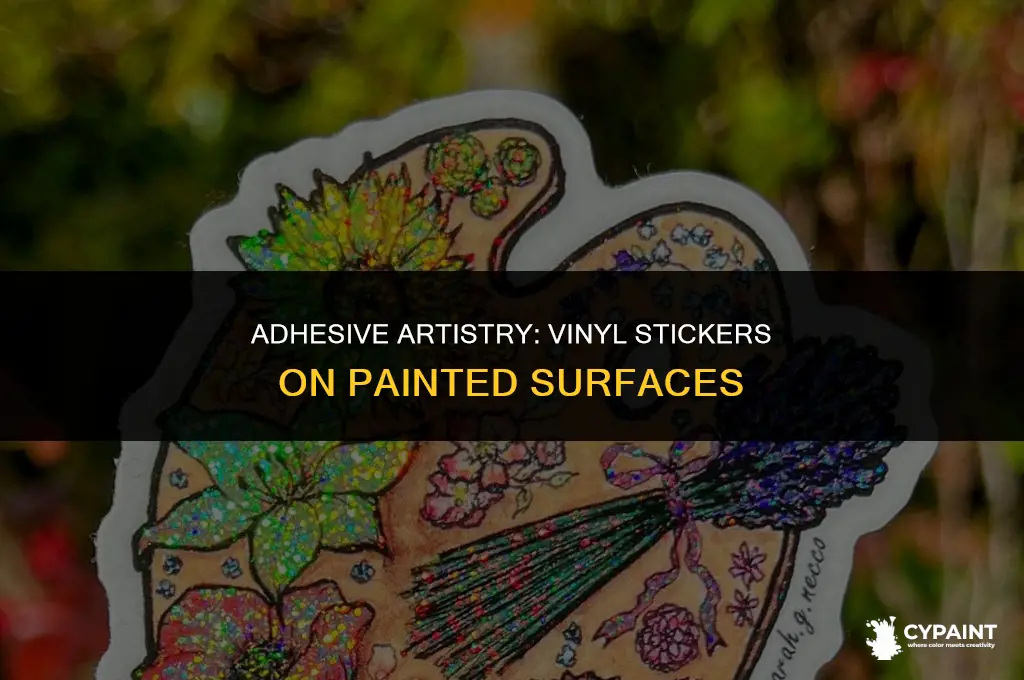 can you put vinyl stickers an painted surfaces