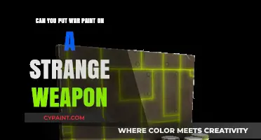 War Paint on Strange Weapons: Is It Possible?