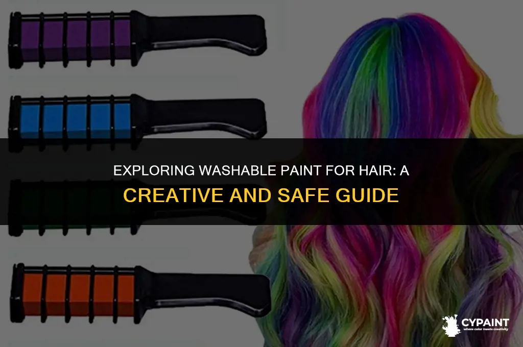 can you put washable paint in your hair
