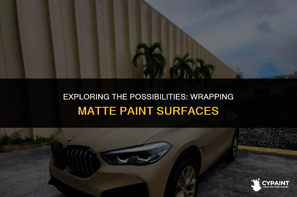 can you put wrap on a matt paint
