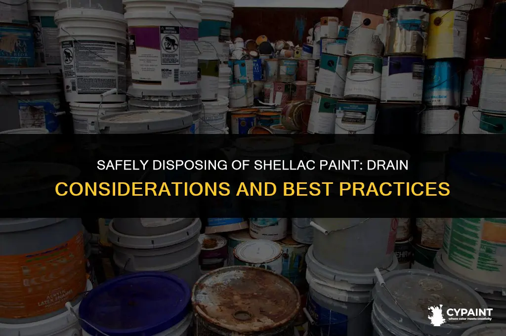 can you r9nse shellac paint down the drain