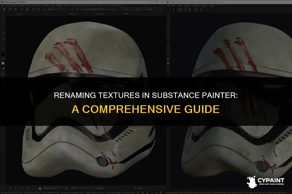 can you re name textures in substance painter