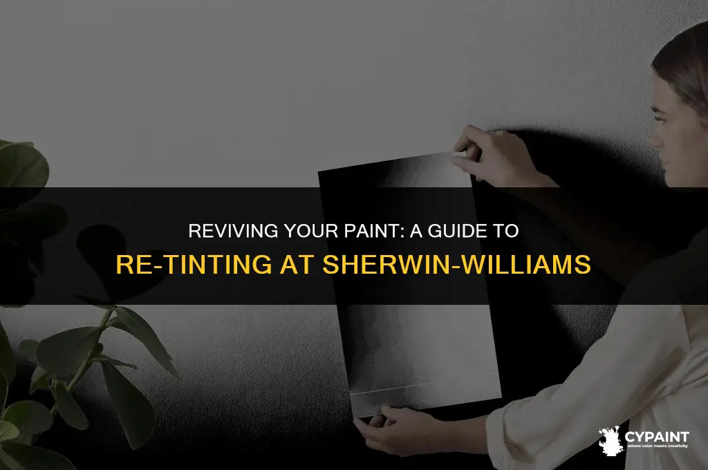 can you re tint paint at sherwin williams
