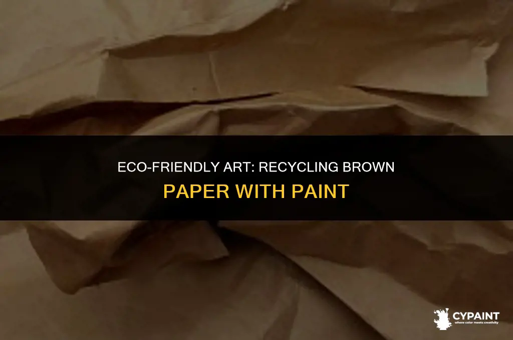 can you recycle brown paper with paint on