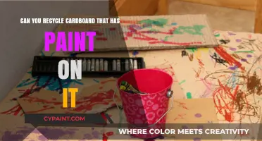 How to Recycle Cardboard With Paint On It?