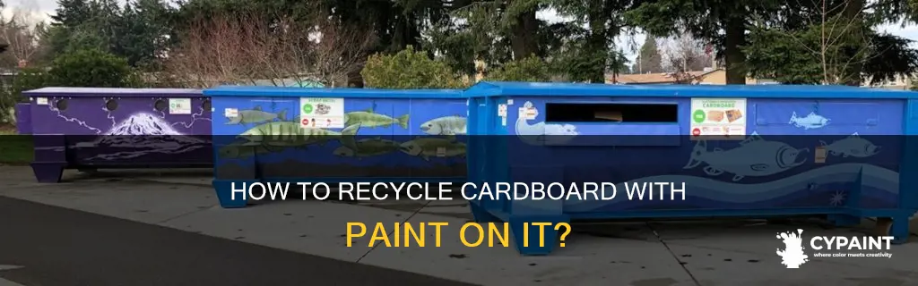 can you recycle cardboard that has paint on it