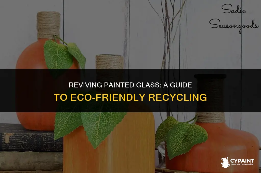 can you recycle glass with paint on it