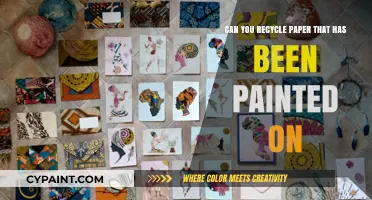 How to Recycle Paper Covered in Paint?