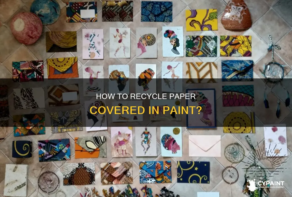 can you recycle paper that has been painted on