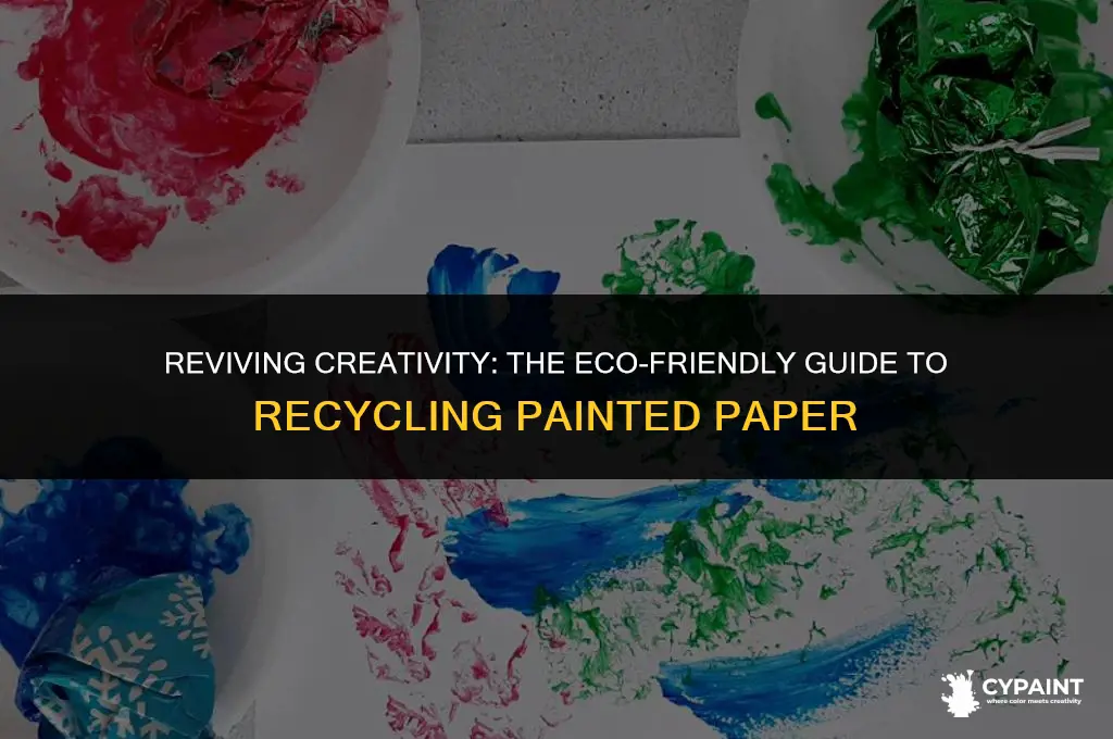 can you recycle paper with paint on it