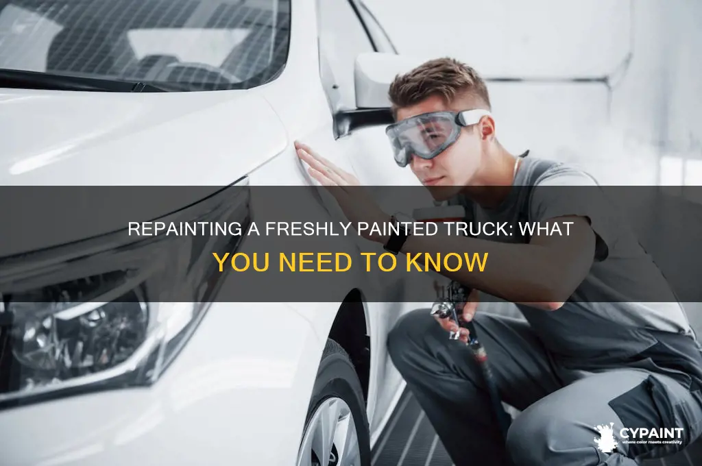can you repaint a truck that has recently been painted