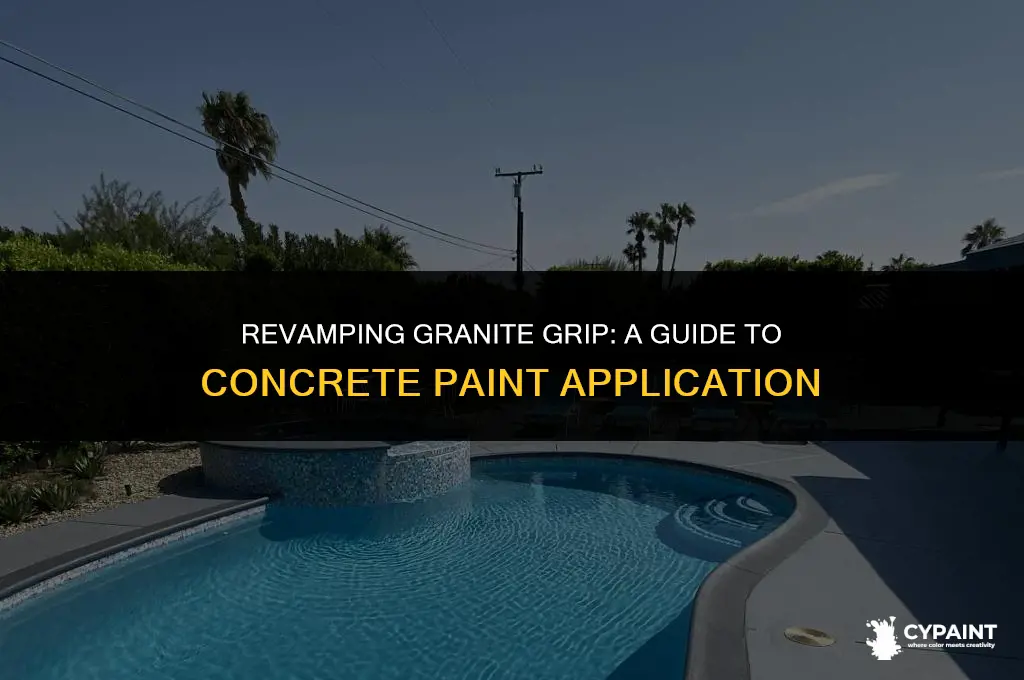 can you repaint granite grip with concrete paint