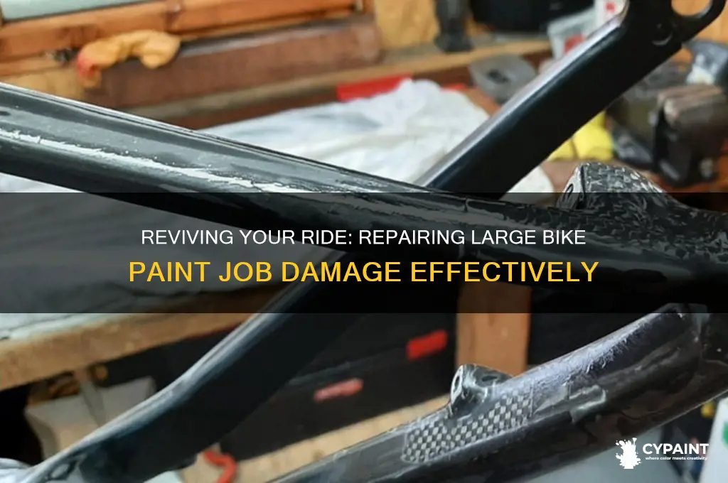 can you repair large portions of a bike paint job