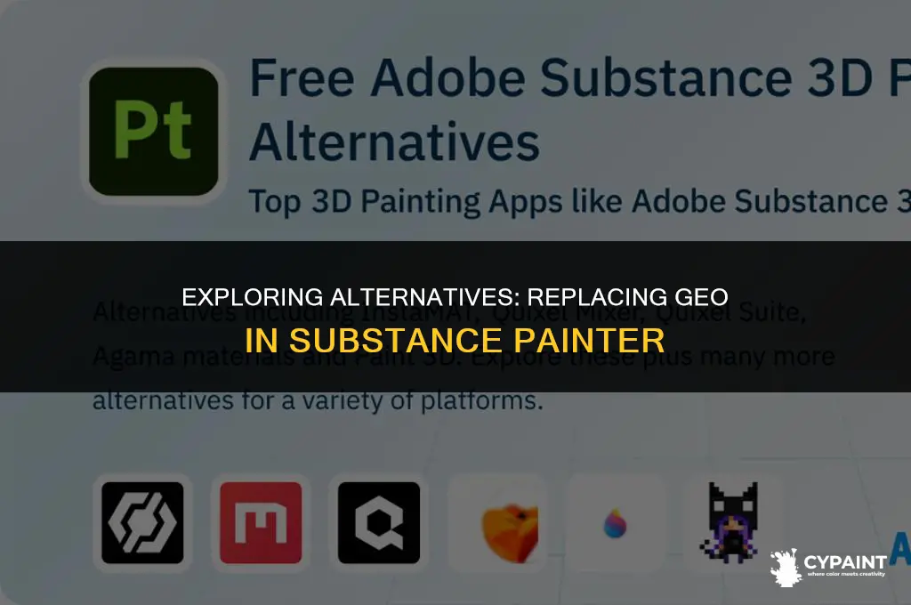 can you replace the geo in substance painter