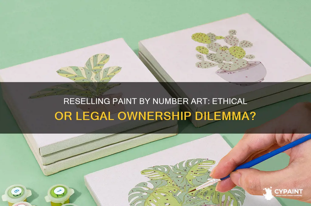 can you resell a paint by number as your own