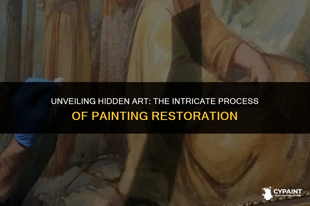 can you restore a painting under another painting